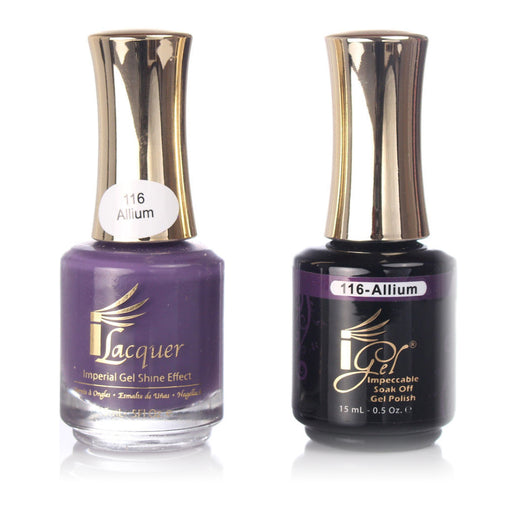 iGel Nail Lacquer + Gel Polish, 116, Allium, 0.5oz KK1003