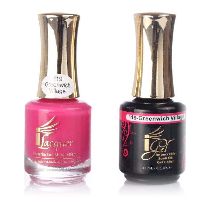 iGel Nail Lacquer + Gel Polish, 119, Greenwich Village, 0.5oz KK1003