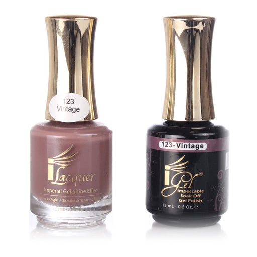 iGel Nail Lacquer + Gel Polish, 123, Vintage, 0.5oz KK1003