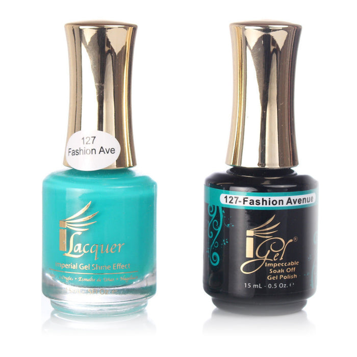 iGel Nail Lacquer + Gel Polish, 127, Fashion Ave, 0.5oz KK1003