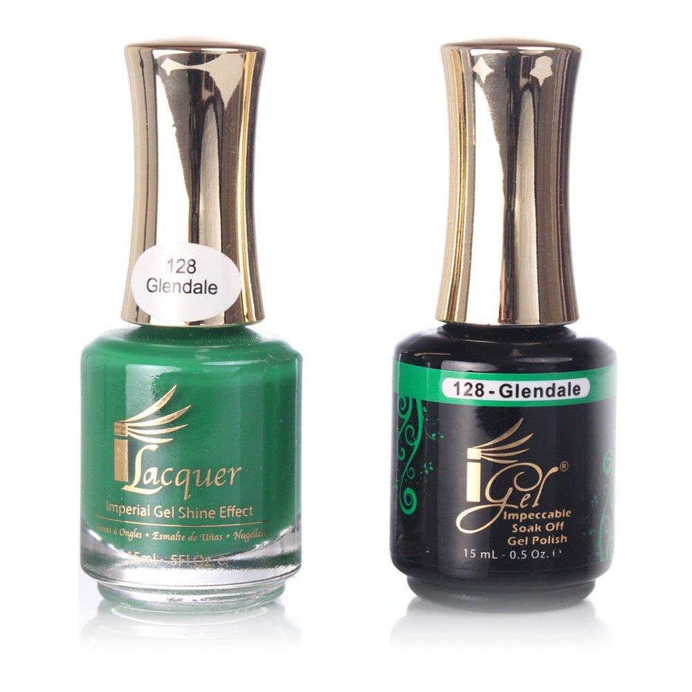 iGel Nail Lacquer + Gel Polish, 128, Glendale, 0.5oz KK1003