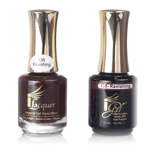 iGel Nail Lacquer + Gel Polish, 135, Ravishing, 0.5oz KK1003