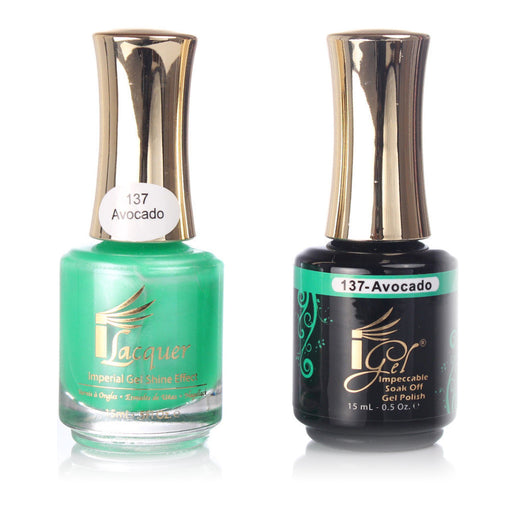 iGel Nail Lacquer + Gel Polish, 137, Avocado, 0.5oz KK1003