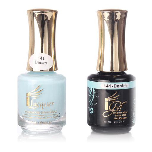 iGel Nail Lacquer + Gel Polish, 141, Denim, 0.5oz KK1003