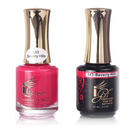 iGel Nail Lacquer + Gel Polish, 143, Beverly Hills, 0.5oz KK1003