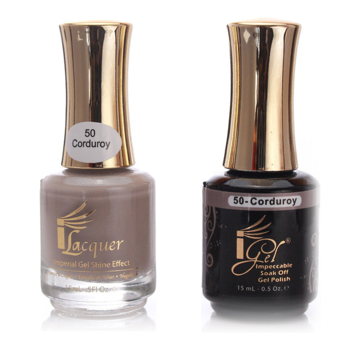 iGel Nail Lacquer + Gel Polish, 050, Corduroy, 0.5oz KK1003