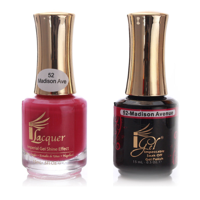 iGel Nail Lacquer + Gel Polish, 052, Madison Ave, 0.5oz KK1003