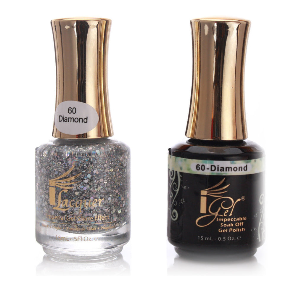 iGel Nail Lacquer + Gel Polish, 060, Diamond, 0.5oz KK1003