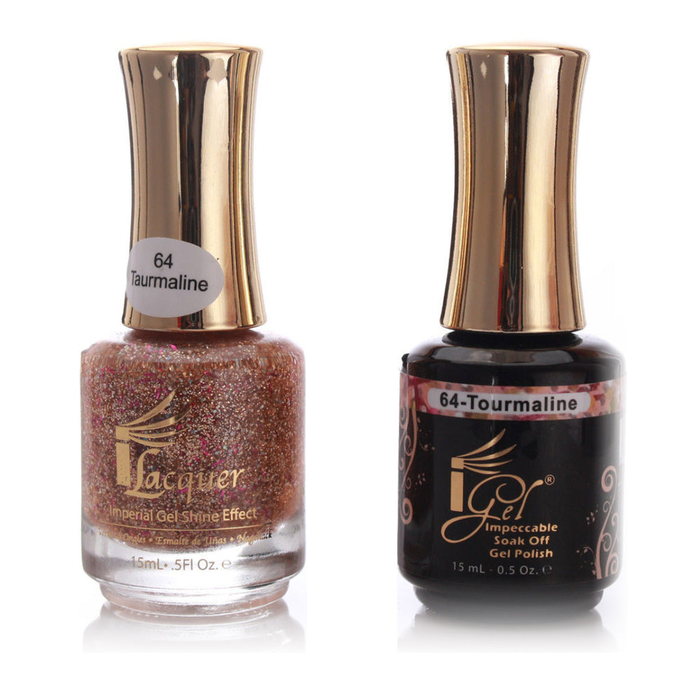 iGel Nail Lacquer + Gel Polish, 064, Taurmaline, 0.5oz KK1003