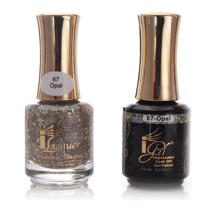 iGel Nail Lacquer + Gel Polish, 067, Opal, 0.5oz KK1003