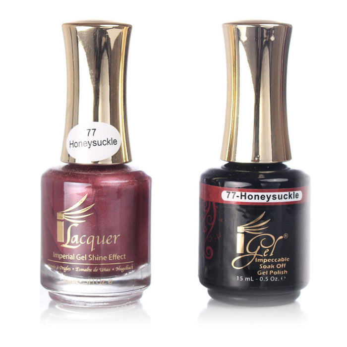 iGel Nail Lacquer + Gel Polish, 077, Honeysuckle, 0.5oz KK1003