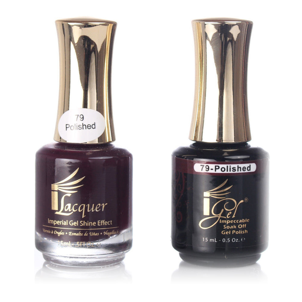 iGel Nail Lacquer + Gel Polish, 079, Polished, 0.5oz KK1003