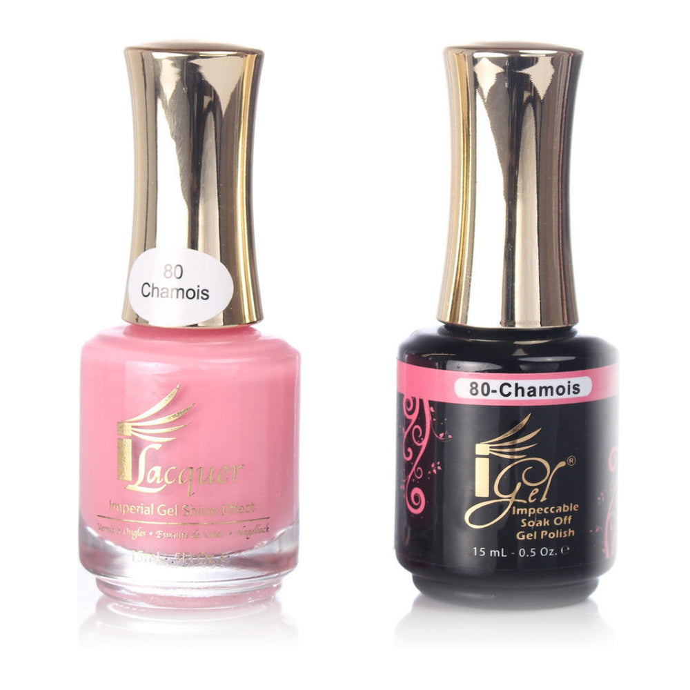iGel Nail Lacquer + Gel Polish, 080, Chamois, 0.5oz KK1003
