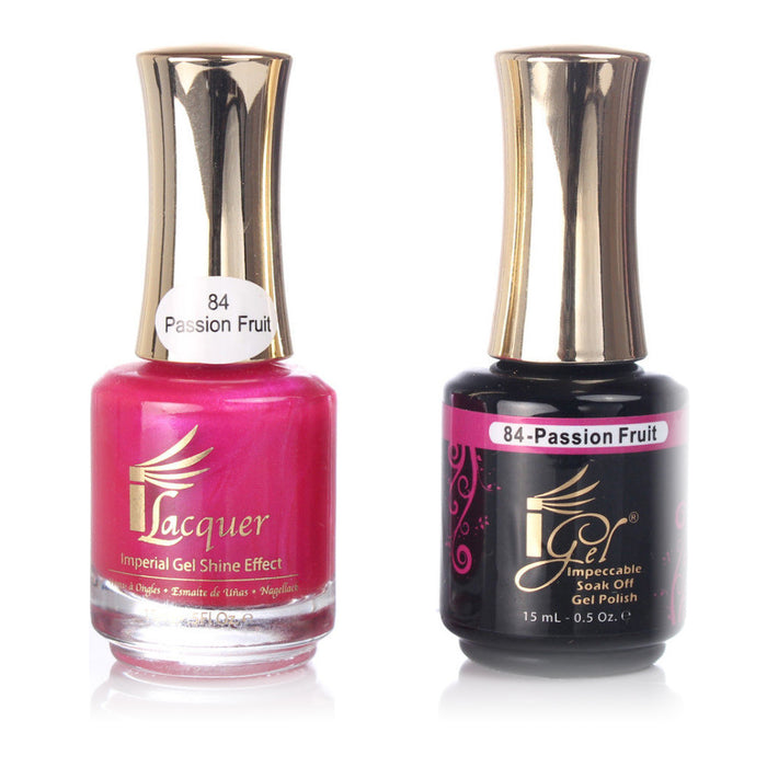 iGel Nail Lacquer + Gel Polish, 084, Passion Fruit, 0.5oz KK1003