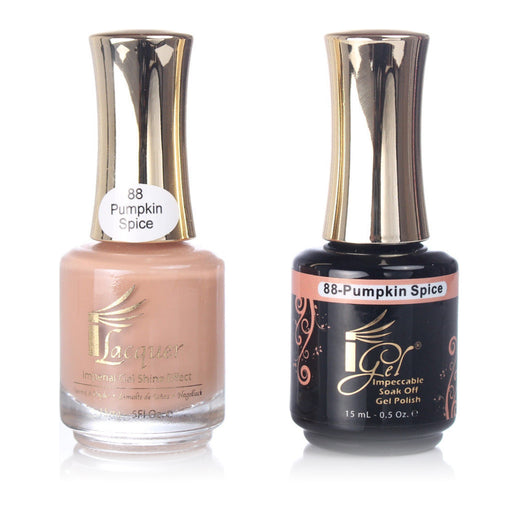 iGel Nail Lacquer + Gel Polish, 088, Pumpkin Spice, 0.5oz KK1003