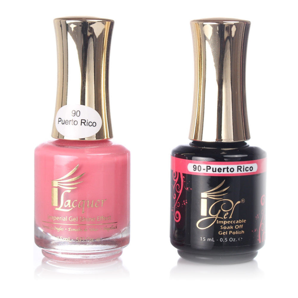 iGel Nail Lacquer + Gel Polish, 090, Puerto Rico, 0.5oz KK1003