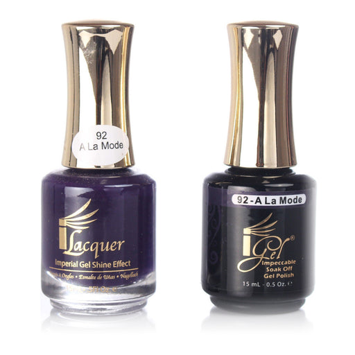 iGel Nail Lacquer + Gel Polish, 092, A La Mode, 0.5oz KK1003