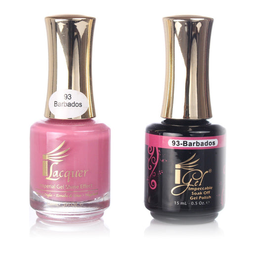 iGel Nail Lacquer + Gel Polish, 093, Barbados, 0.5oz KK1003
