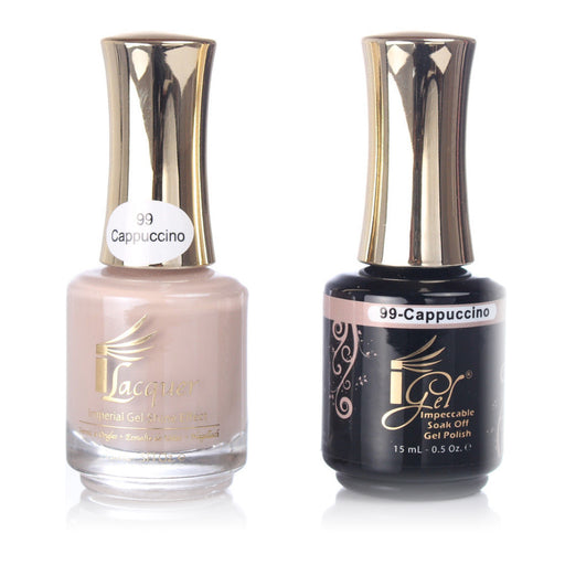 iGel Nail Lacquer + Gel Polish, 099, Cappuccino, 0.5oz KK1003