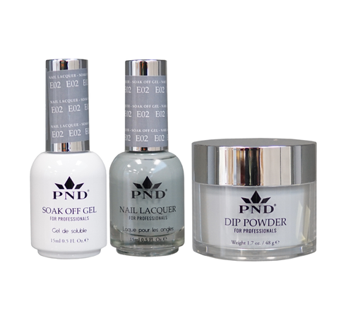 PND 3in1 Dipping Powder + Gel Polish + Nail Lacquer, Elegant Collection, E02 OK0324QT