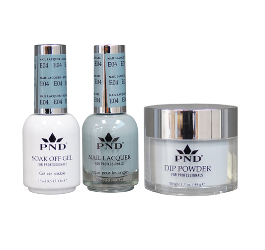 PND 3in1 Dipping Powder + Gel Polish + Nail Lacquer, Elegant Collection, E04 OK0324QT