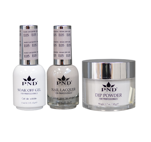 PND 3in1 Dipping Powder + Gel Polish + Nail Lacquer, Elegant Collection, E05 OK0324QT