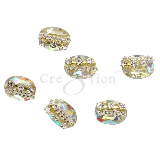 Cre8tion Nail Art Charms, Black, E08