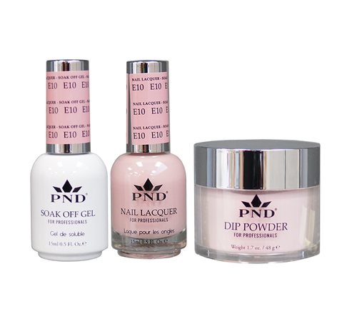 PND 3in1 Dipping Powder + Gel Polish + Nail Lacquer, Elegant Collection, E10 OK0324QT