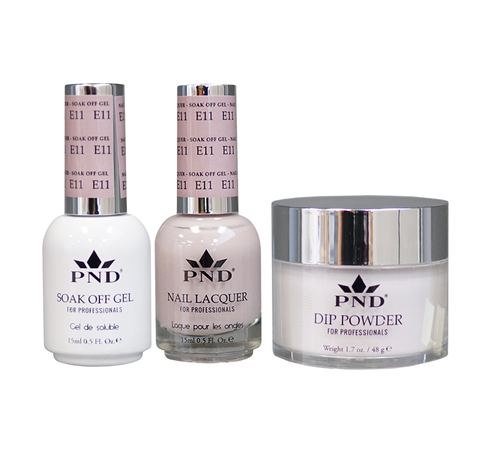 PND 3in1 Dipping Powder + Gel Polish + Nail Lacquer, Elegant Collection, E11 OK0324QT