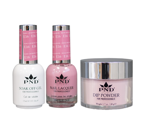 PND 3in1 Dipping Powder + Gel Polish + Nail Lacquer, Elegant Collection, E16 OK0324QT