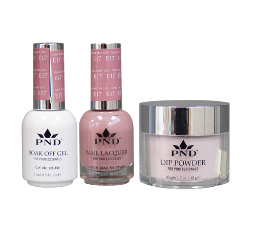 PND 3in1 Dipping Powder + Gel Polish + Nail Lacquer, Elegant Collection, E17 OK0324QT