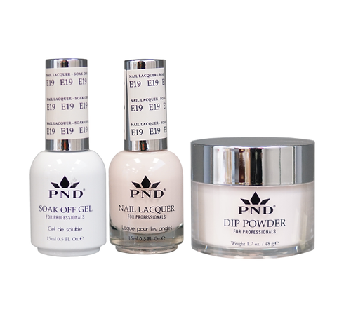 PND 3in1 Dipping Powder + Gel Polish + Nail Lacquer, Elegant Collection, E19 OK0324QT