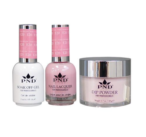 PND 3in1 Dipping Powder + Gel Polish + Nail Lacquer, Elegant Collection, E20 OK0324QT