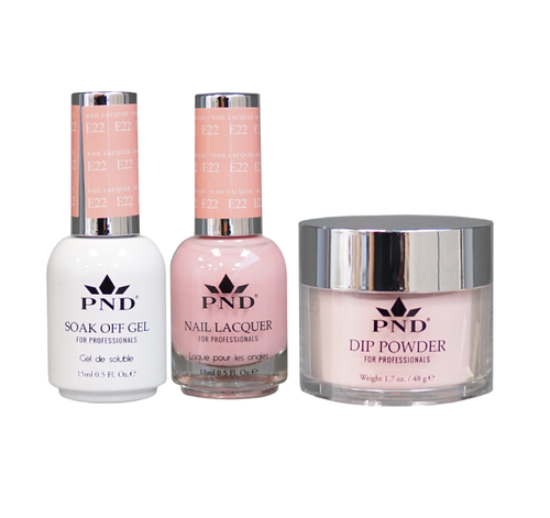 PND 3in1 Dipping Powder + Gel Polish + Nail Lacquer, Elegant Collection, E22 OK0324QT