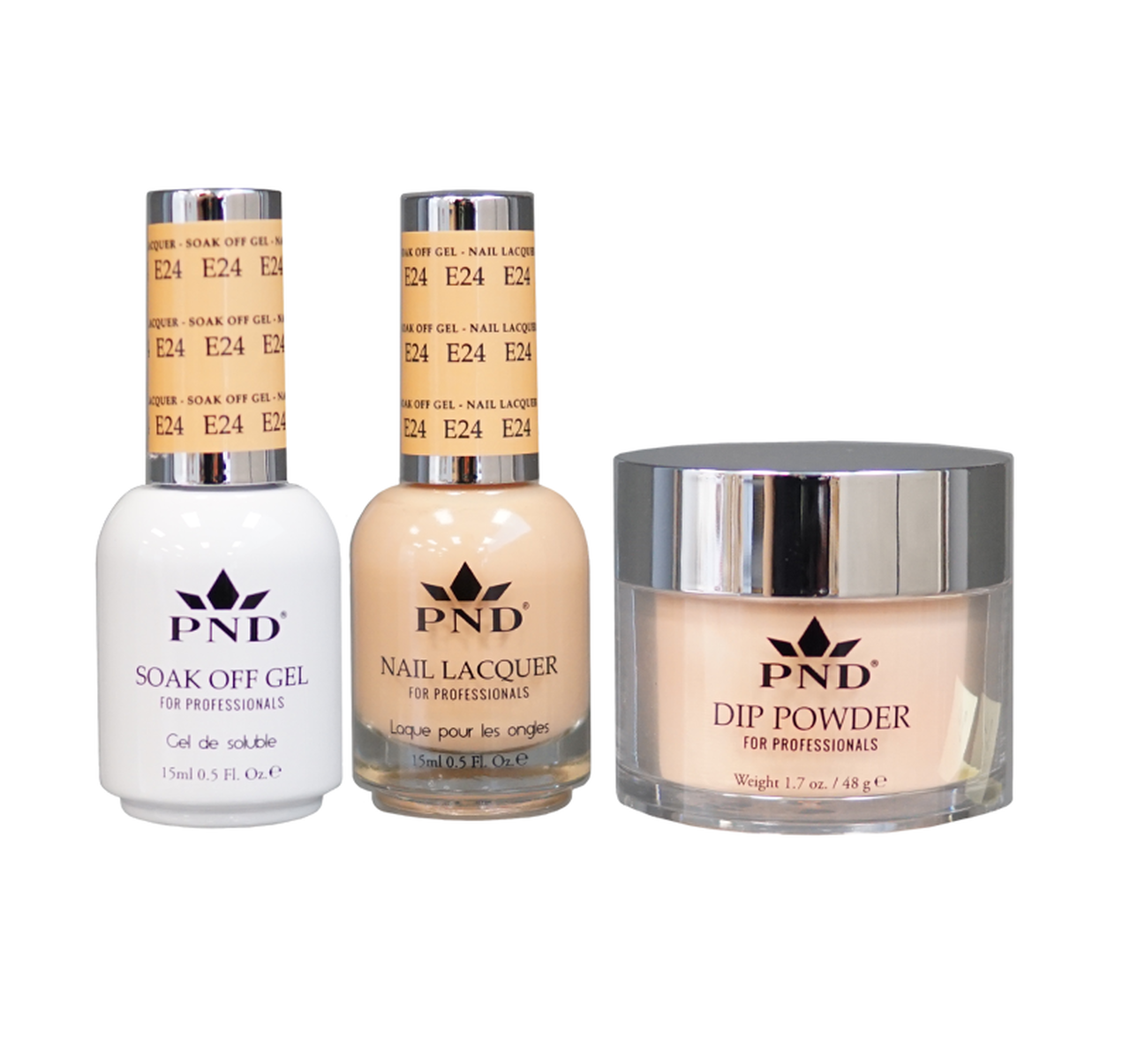 PND 3in1 Dipping Powder + Gel Polish + Nail Lacquer, Elegant Collection, E24 OK0324QT