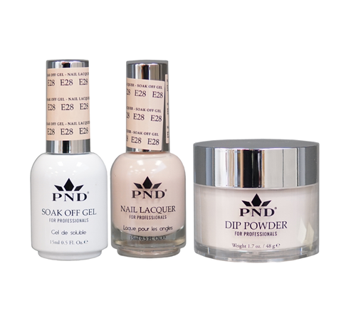 PND 3in1 Dipping Powder + Gel Polish + Nail Lacquer, Elegant Collection, E28 OK0324QT