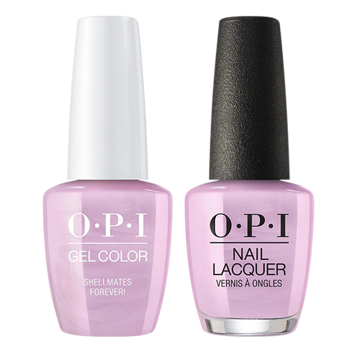 OPI Gelcolor And Nail Lacquer, Neo-Pearl Collection, E96, Shellmates Forever!, 0.5oz OK0311VD