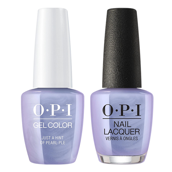 OPI Gelcolor And Nail Lacquer, Neo-Pearl Collection, E97, Just a Hint of Pearl-ple, 0.5oz OK0311VD