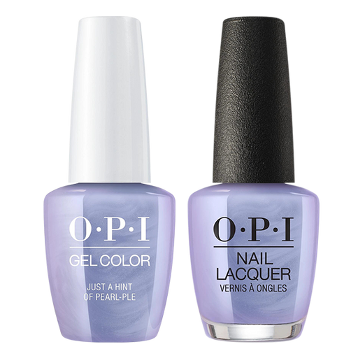 OPI Gelcolor And Nail Lacquer, Neo-Pearl Collection, E97, Just a Hint of Pearl-ple, 0.5oz OK0311VD