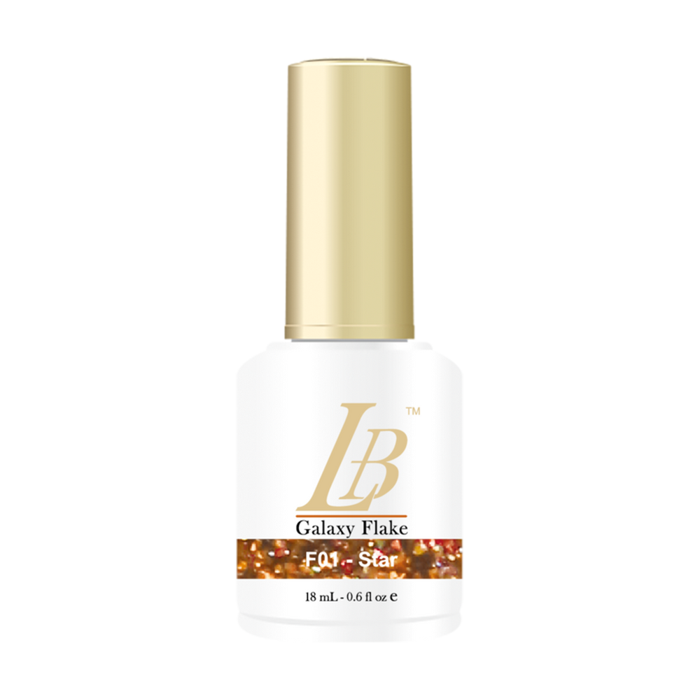 iGel LB Galaxy Flake Gel Polish, F01, Star, 0.6oz OK0528VD