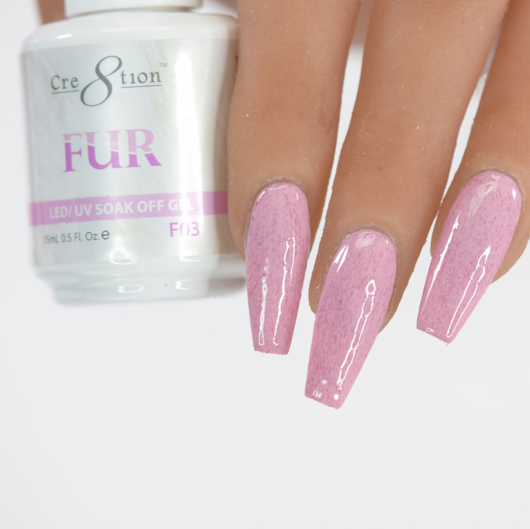 Cre8tion Fur Gel Polish, FUR03, 0916-0440, 0.5oz KK0725