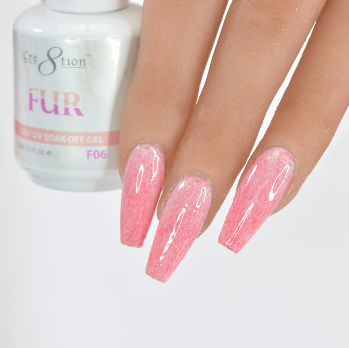 Cre8tion Fur Gel Polish, FUR06, 0916-0443, 0.5oz KK0725