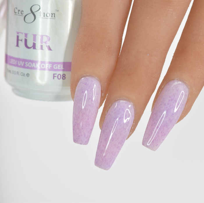 Cre8tion Fur Gel Polish, FUR08, 0916-0445, 0.5oz KK0725