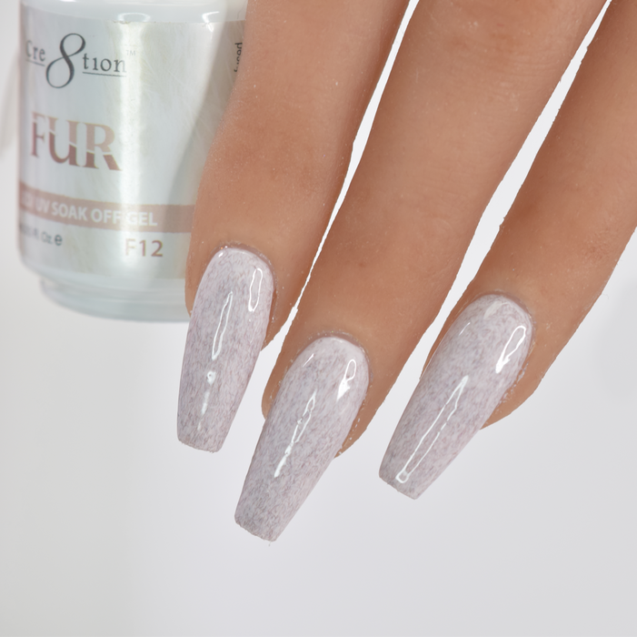 Cre8tion Fur Gel Polish, FUR12, 0916-0449, 0.5oz KK0725
