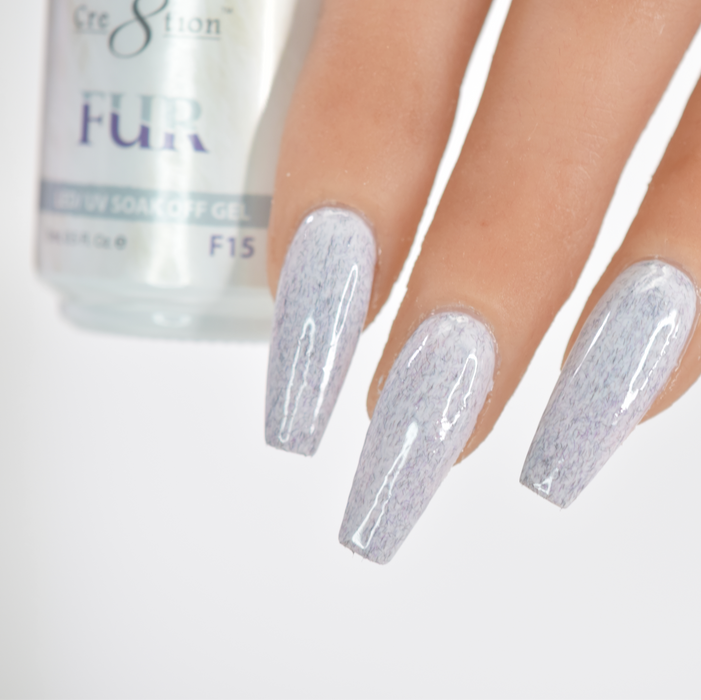 Cre8tion Fur Gel Polish, FUR15, 0916-0524, 0.5oz KK0725