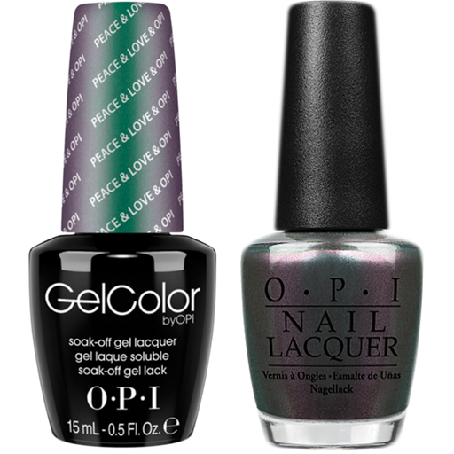 OPI GelColor And Nail Lacquer, F56, Peace & Love OPI, 0.5oz