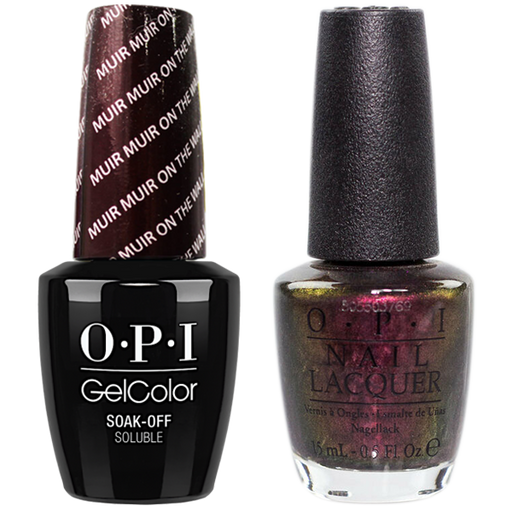OPI GelColor And Nail Lacquer, F61, Muir Muir On The Wall, 0.5oz