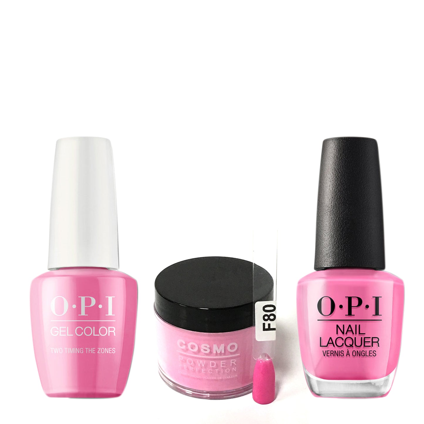 Cosmo 3in1 Dipping Powder + Gel Polish + Nail Lacquer (Matching OPI), 2oz, CF80