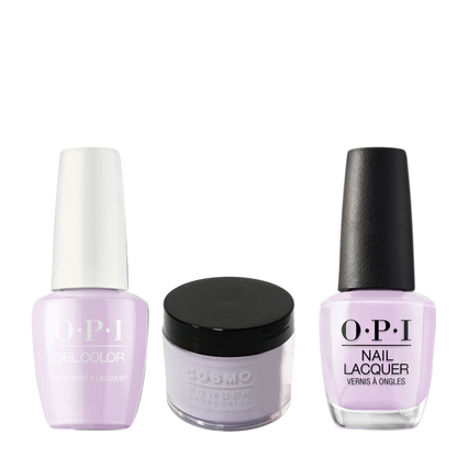 Cosmo 3in1 Dipping Powder + Gel Polish + Nail Lacquer (Matching OPI), 2oz, CF83