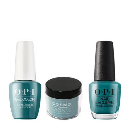 Cosmo 3in1 Dipping Powder + Gel Polish + Nail Lacquer (Matching OPI), 2oz, CF85